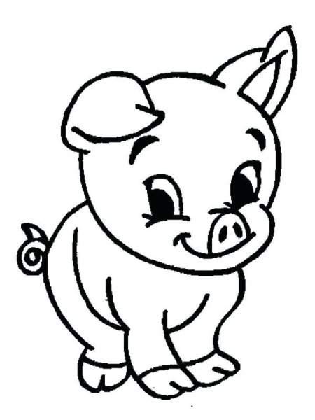 Милые зверята. Раскраска