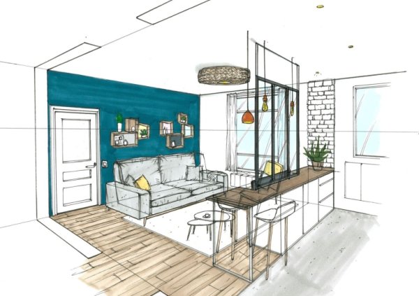 Эскизный проект интерьера
