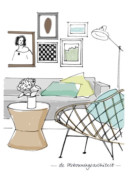 Рисунок на тему дизайнер интерьера