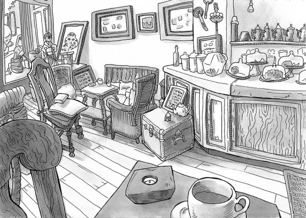 Современный быт рисунок