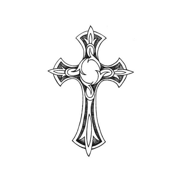 Крест карандашом