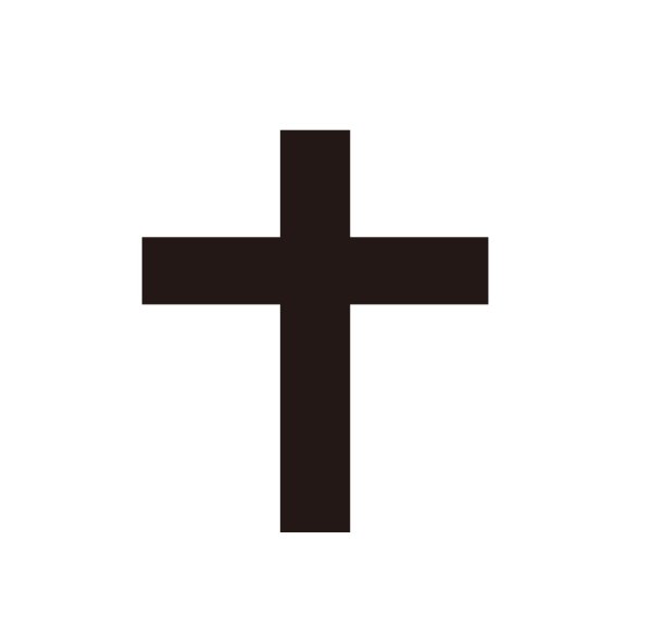 Тату крест с крыльями