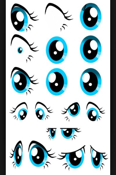 Глаза мультяшные