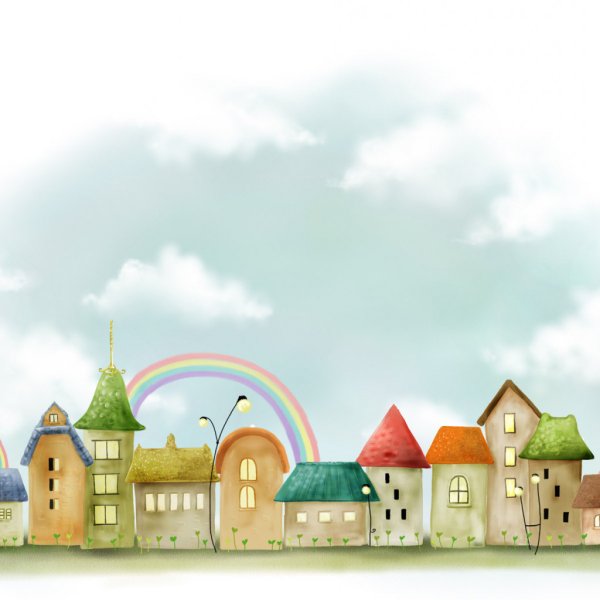 Мультяшный город