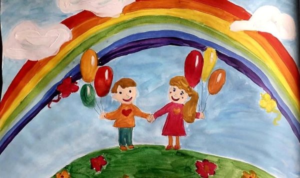 Рисование сказочный замок