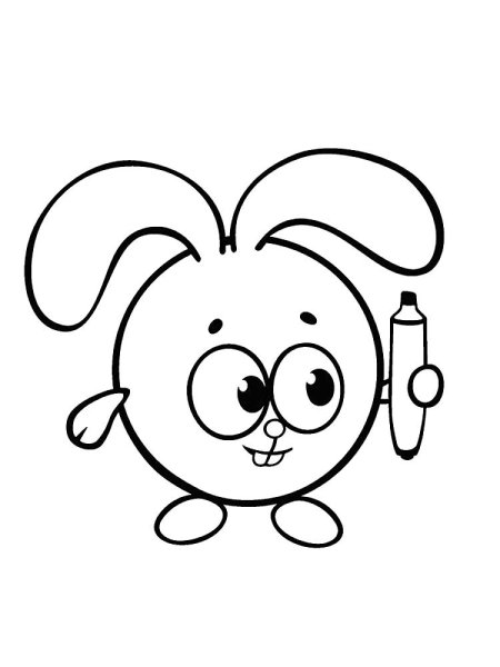 Раскраска Малышарики Крошик