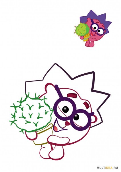 Ёжик Смешарики вид сзади