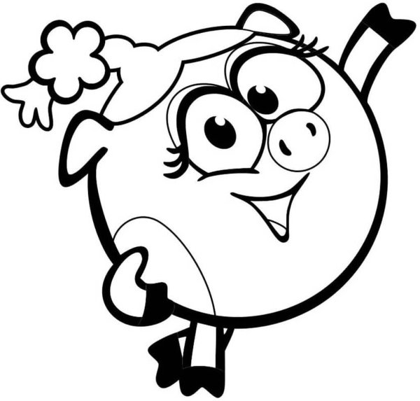 Смешарики раскраска для детей