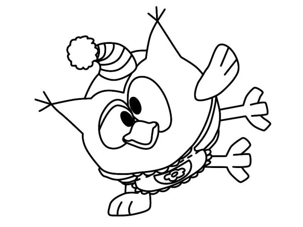 Раскраски Смешарики Совунья