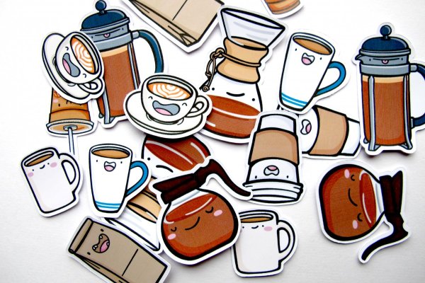 Стикеры для кофейни