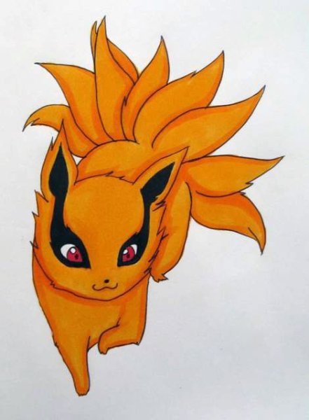 Наруто и курама Чиби