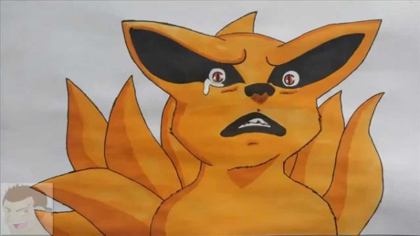 Наруто и девятихвостый Лис курама легко