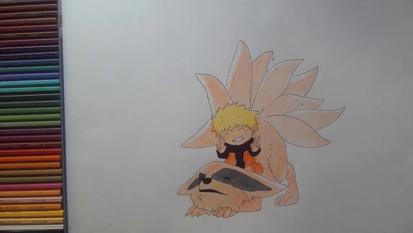 Наруто и курама Чиби