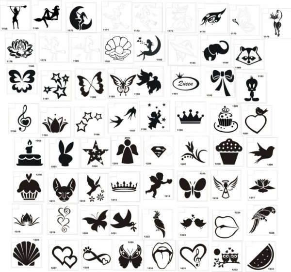 Трафареты татуировок