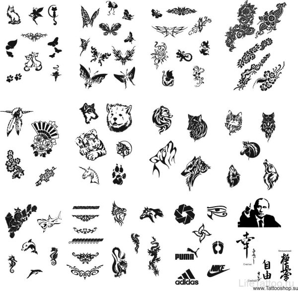 Эскизы маленьких татуировок