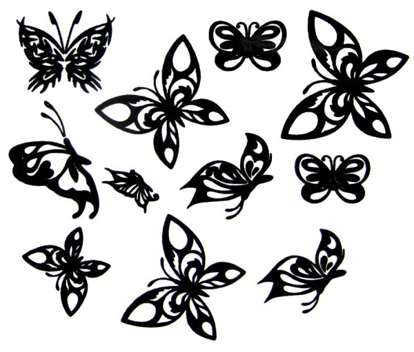 Переводилки тату бабочка