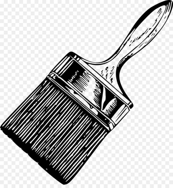 Малярная кисть без фона