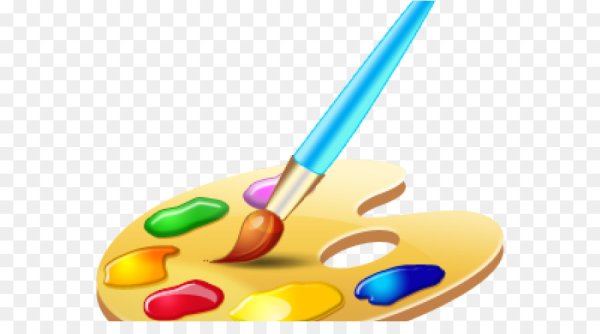 Палитра с кисточкой