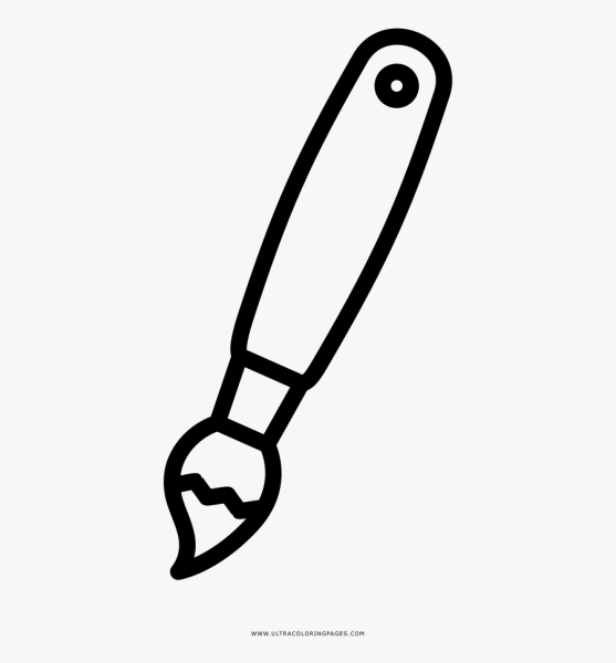 Кисточка трафарет