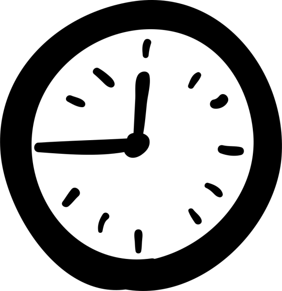 Часы иллюстрации простые