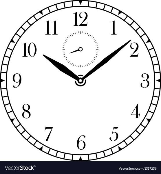 Раскрасить циферблат часов