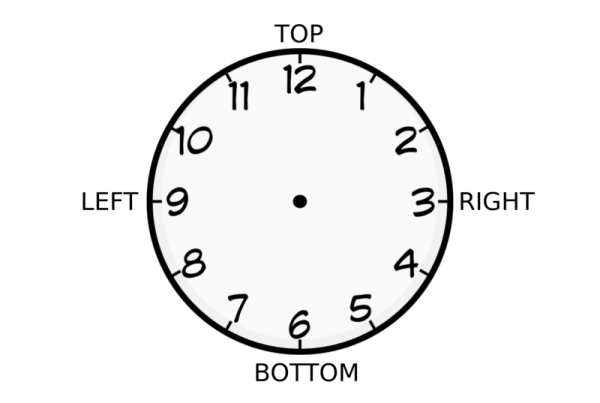 Циферблат часов раскраска