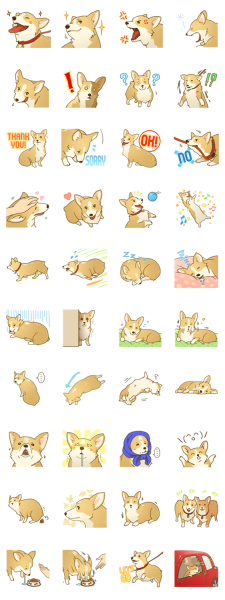 Кавайные сиба корги