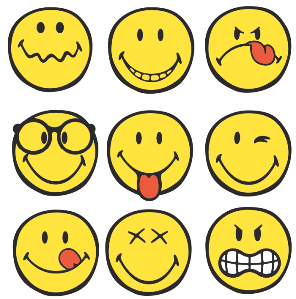 Нарисованный смайлик