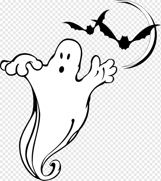 Привидение на прозрачном фоне