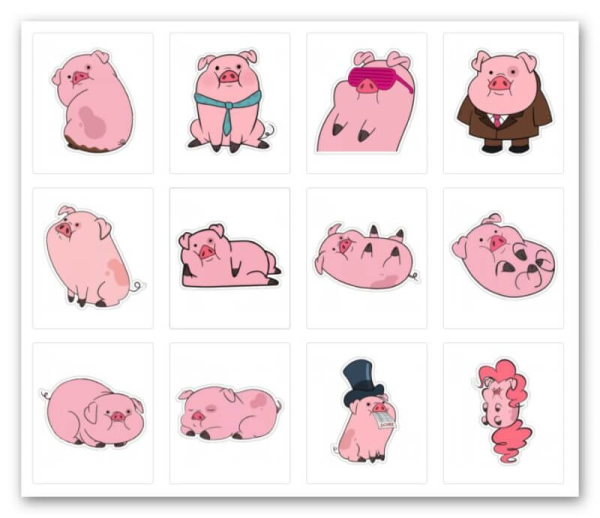 Свинья Пухля из Гравити Фолз