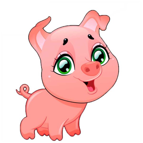 Поросенок мультяшный