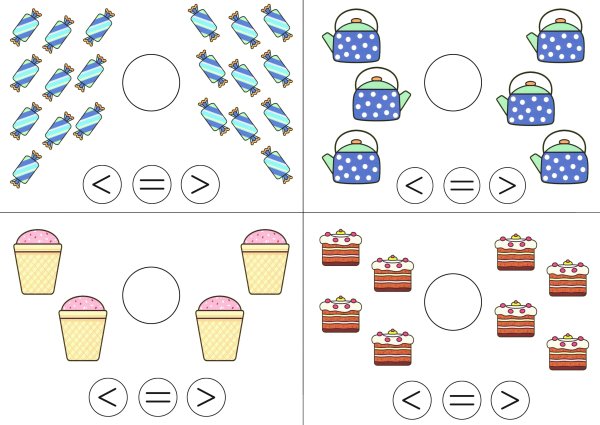 Знаки больше меньше или равно 1 класс школа России