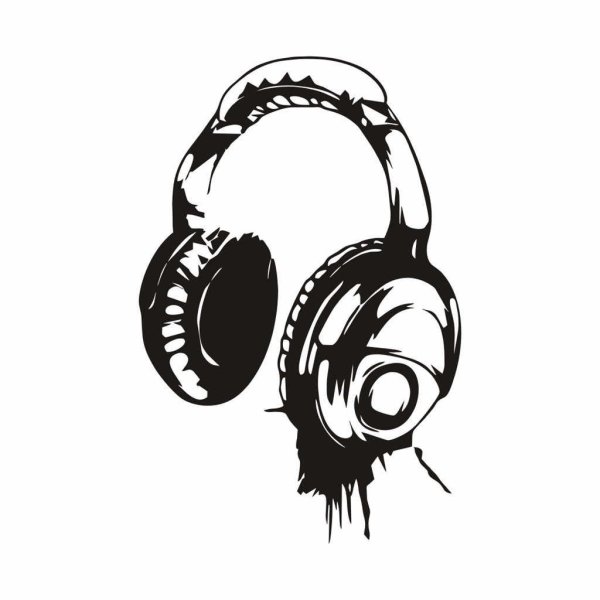 Наушники трафарет