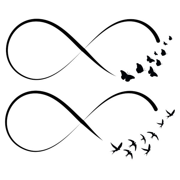 Тату в виде бесконечности