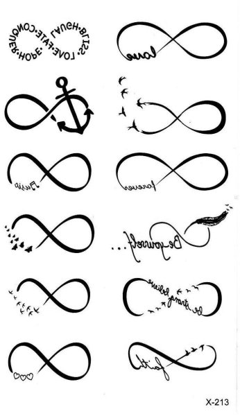 Тату бесконечность эскизы