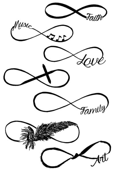 Красивый знак бесконечности для тату