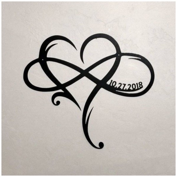 Парная тату бесконечность
