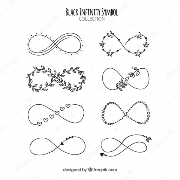 Тату бесконечность на запястье эскизы