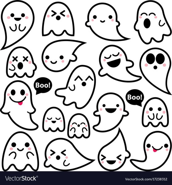 Наклейки привидение