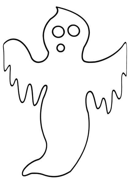 Привидение раскраска