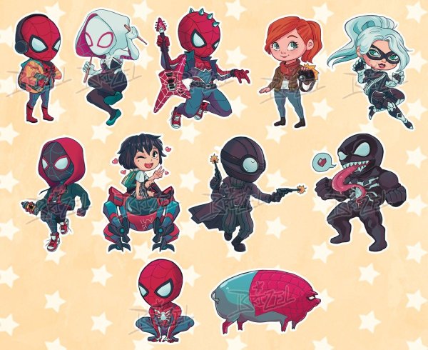 Марвел Чиби арт