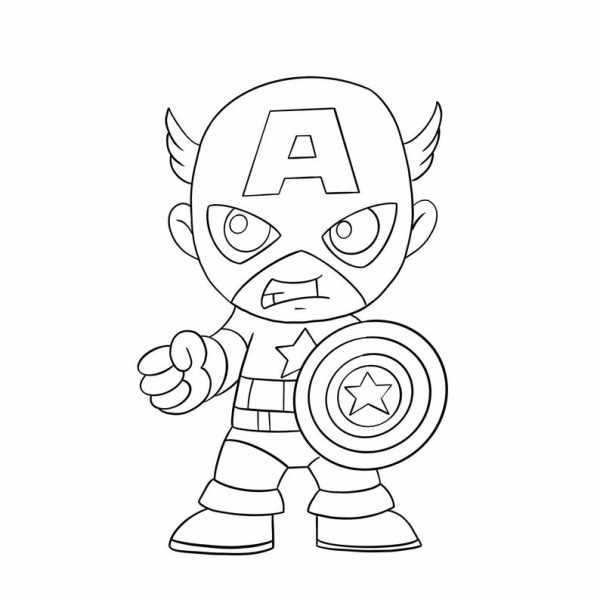 Раскраски маленькие Супергерои