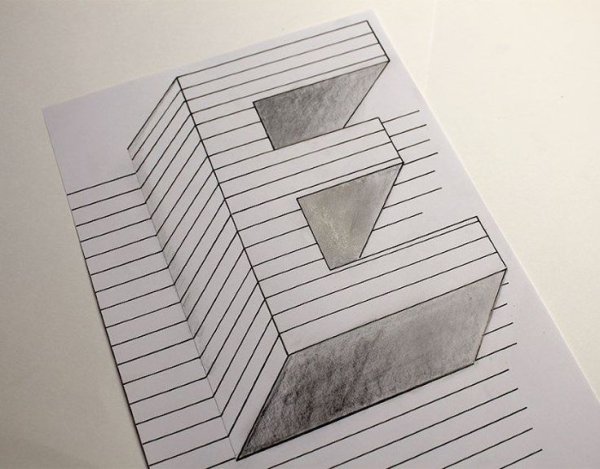 Иллюзии карандашом