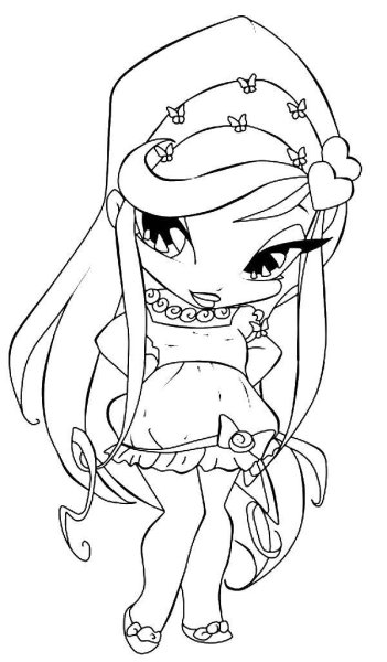 Раскраски для девочек Винкс Пикси