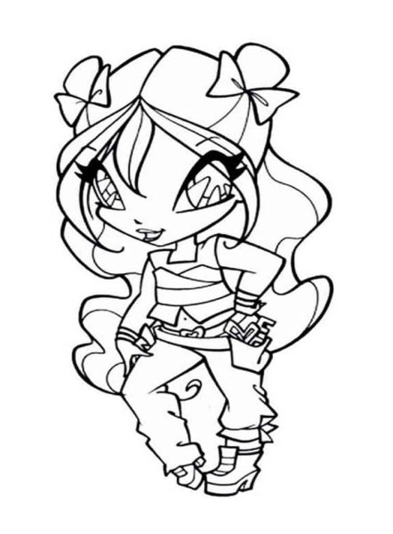 Раскраски для девочек Винкс Пикси