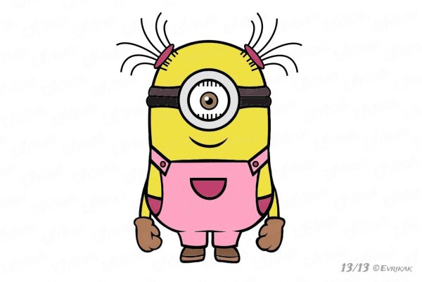 Поэтапное рисование миньона