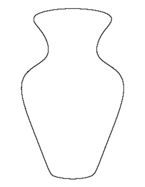 Контур ваза для цветов