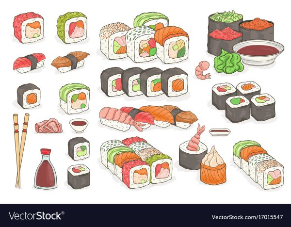 Роллы рисунок хорошее качество