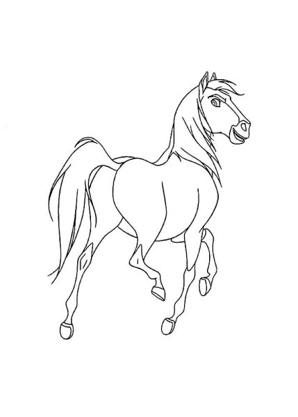 Раскраска спирит душа прерий