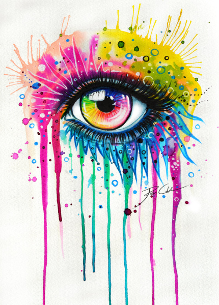 Дудлинг разноцветный